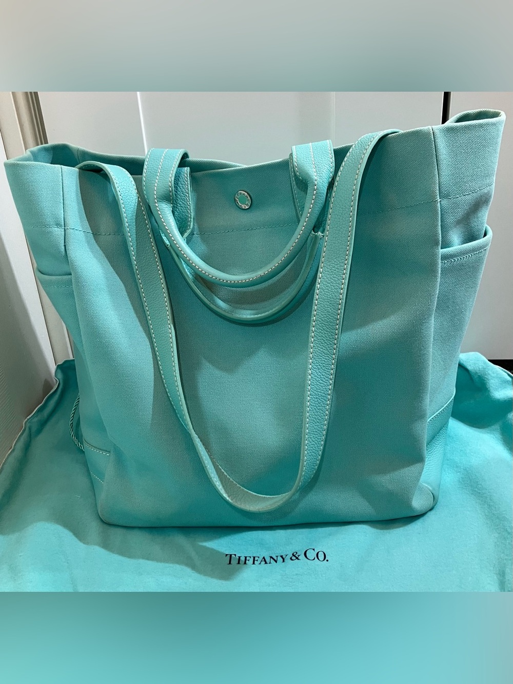 Tiffany & Co. Lindy Canvas Tote Bag